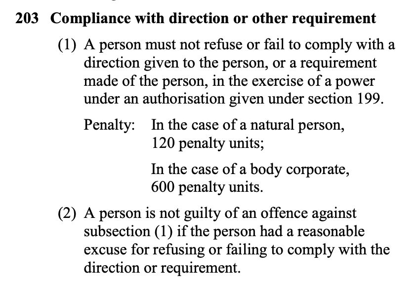 S203 of the Public Health and Wellbeing Act 2008